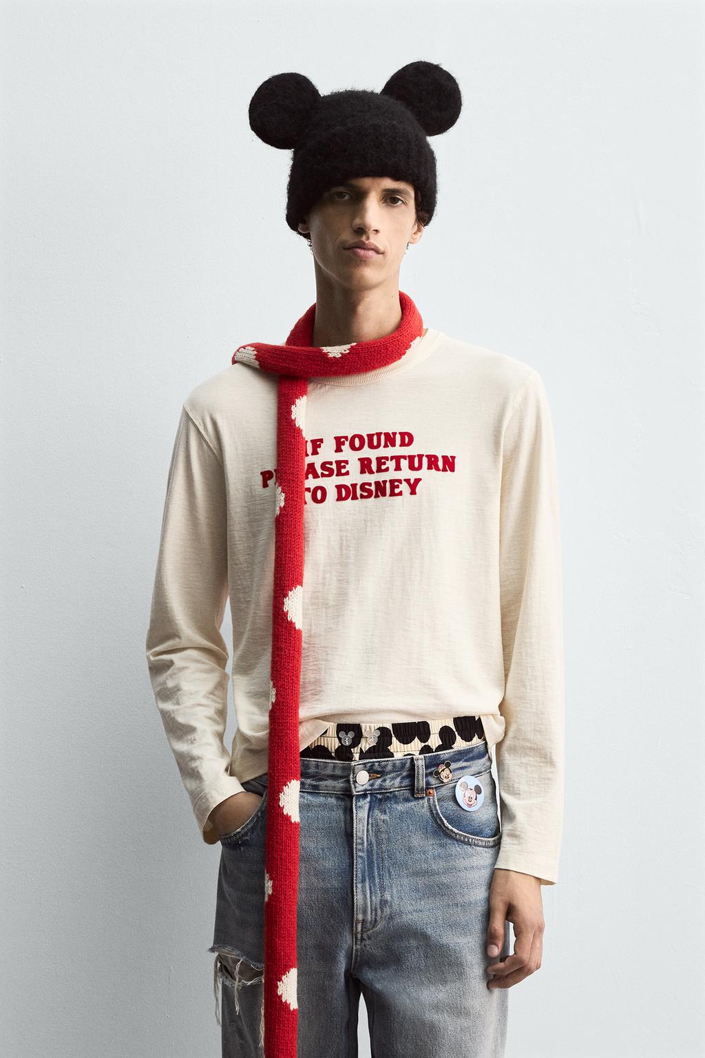 ФУТБОЛКА С ТЕКСТОМ HARRY LAMBERT FOR ZARA X DISNEY
