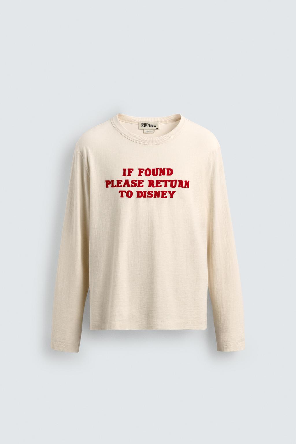 ФУТБОЛКА С ТЕКСТОМ HARRY LAMBERT FOR ZARA X DISNEY