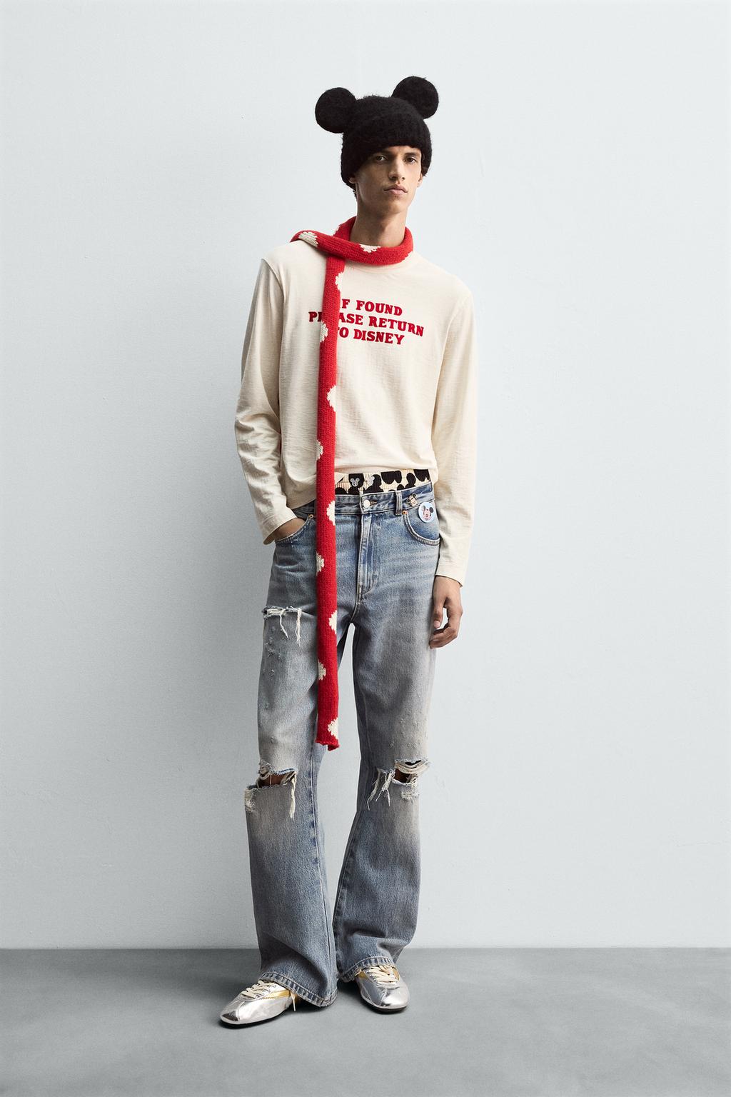 ФУТБОЛКА С ТЕКСТОМ HARRY LAMBERT FOR ZARA X DISNEY