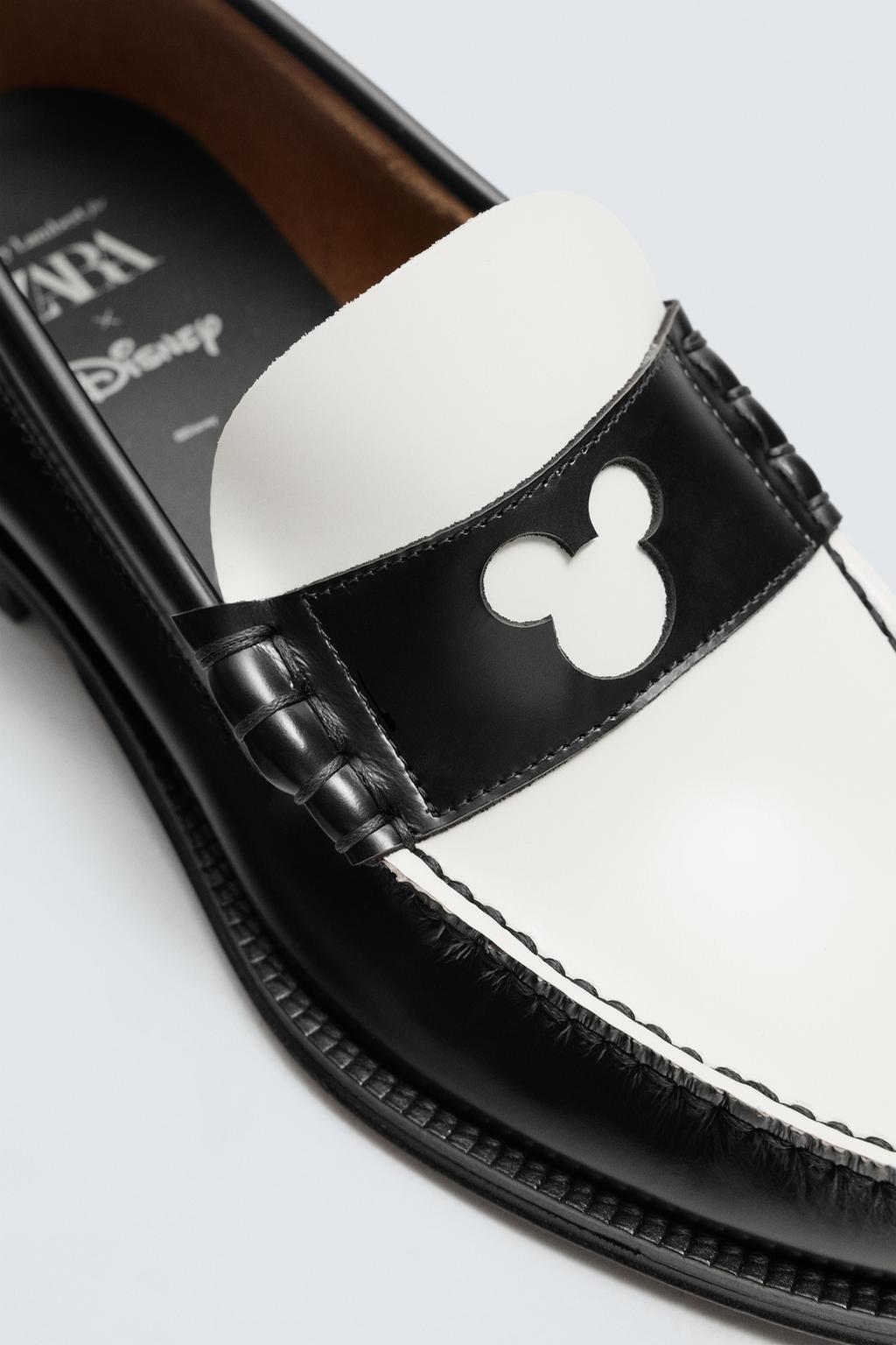 КОЖАНЫЕ ЛОФЕРЫ С ПЛАНКОЙ HARRY LAMBERT FOR ZARA X DISNEY
