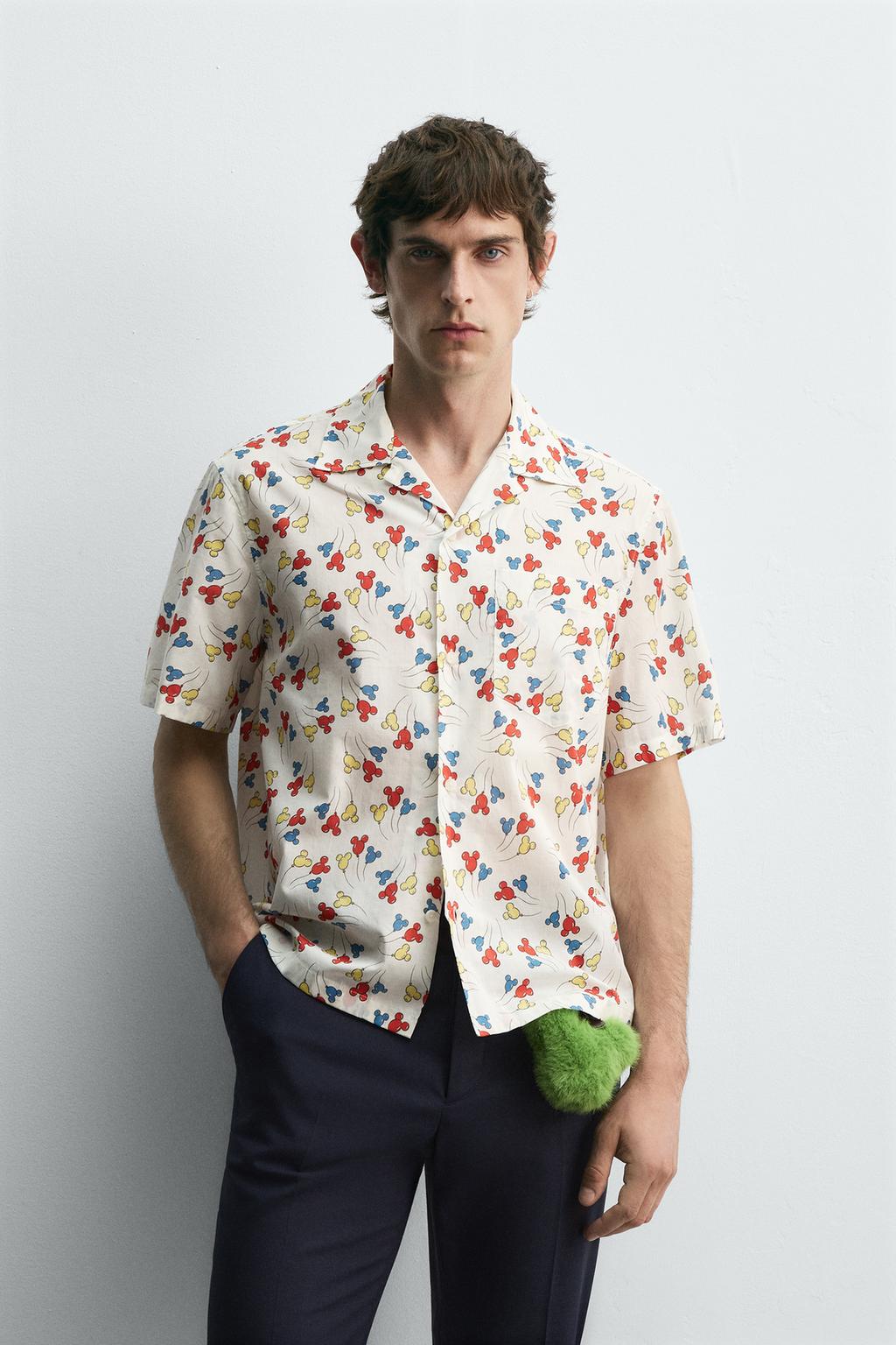 РУБАШКА С ШАРАМИ MICKEY MOUSE HARRY LAMBERT FOR ZARA X DISNEY