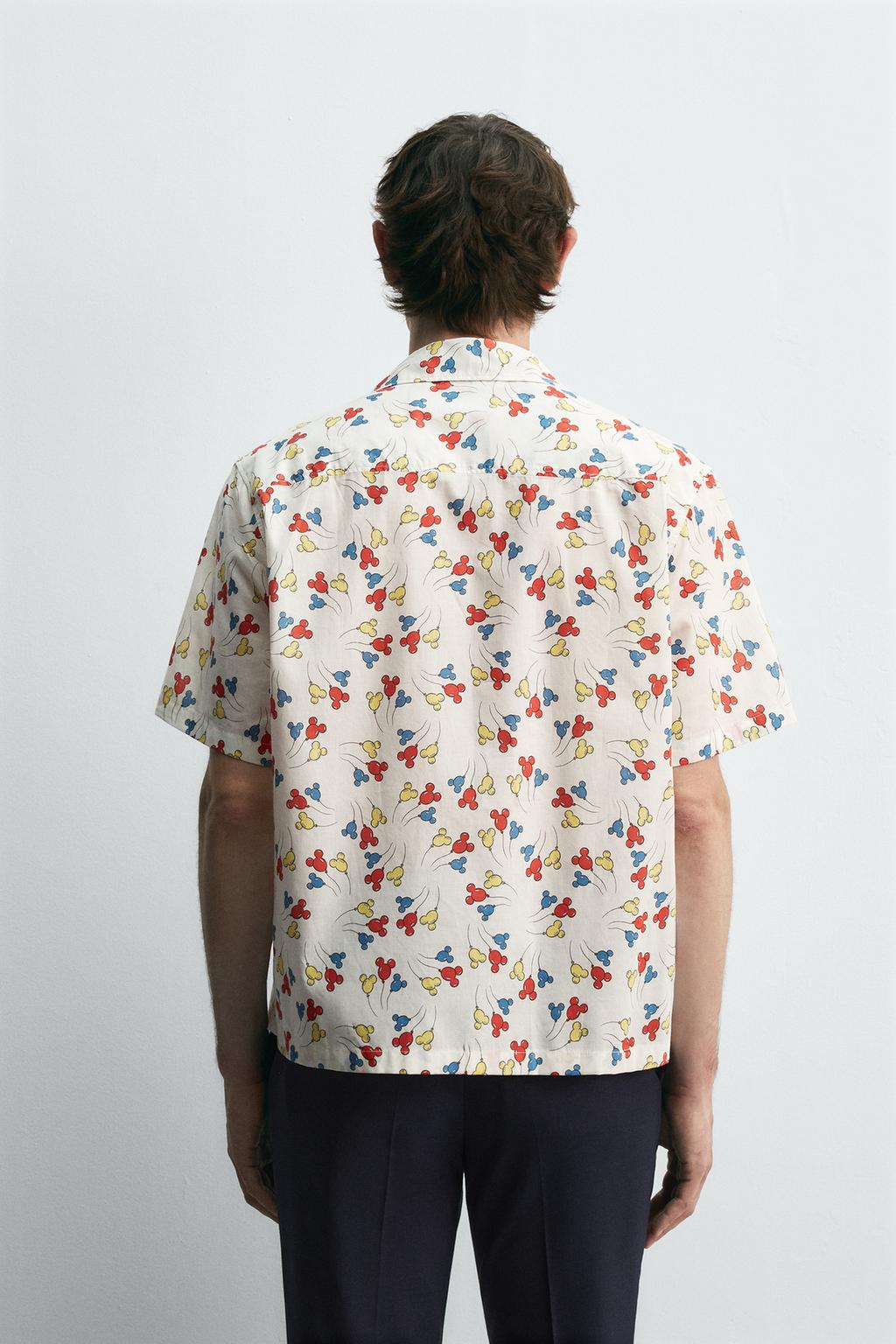 РУБАШКА С ШАРАМИ MICKEY MOUSE HARRY LAMBERT FOR ZARA X DISNEY