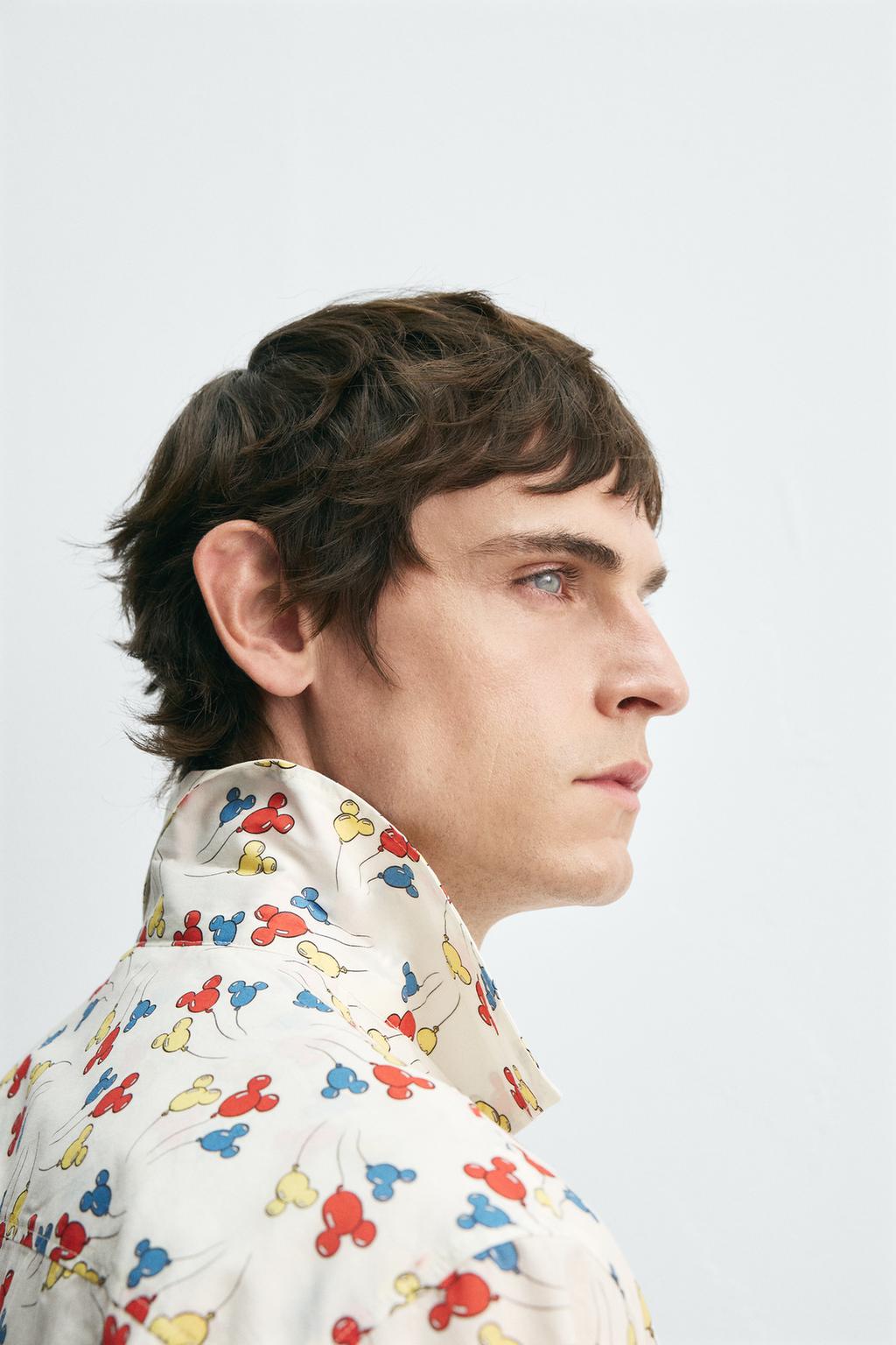РУБАШКА С ШАРАМИ MICKEY MOUSE HARRY LAMBERT FOR ZARA X DISNEY