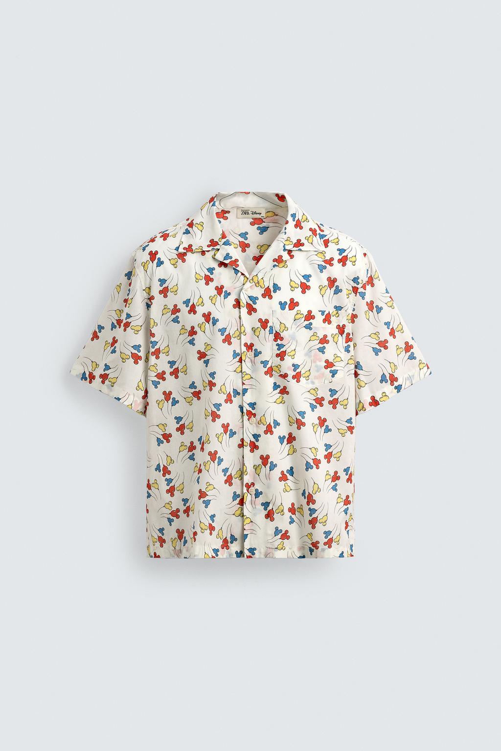 РУБАШКА С ШАРАМИ MICKEY MOUSE HARRY LAMBERT FOR ZARA X DISNEY