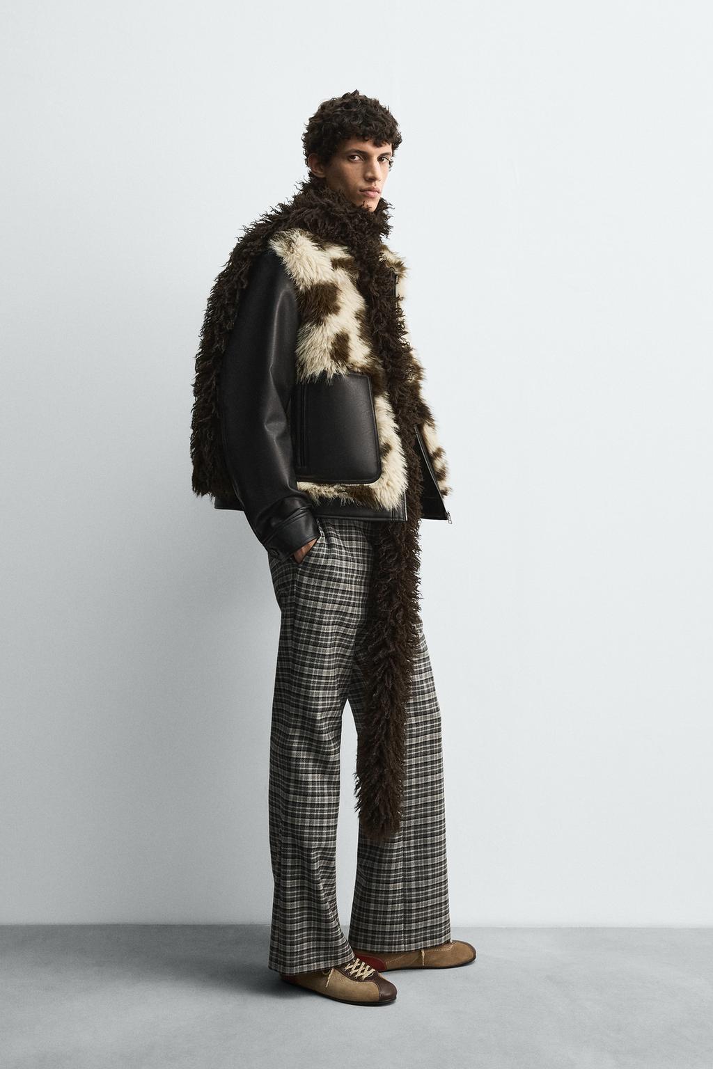 КУРТКА ИЗ ИСКУССТВЕННОЙ КОЖИ С КОНТРАСТНОЙ ОТДЕЛКОЙ HARRY LAMBERT FOR ZARA X DISNEY
