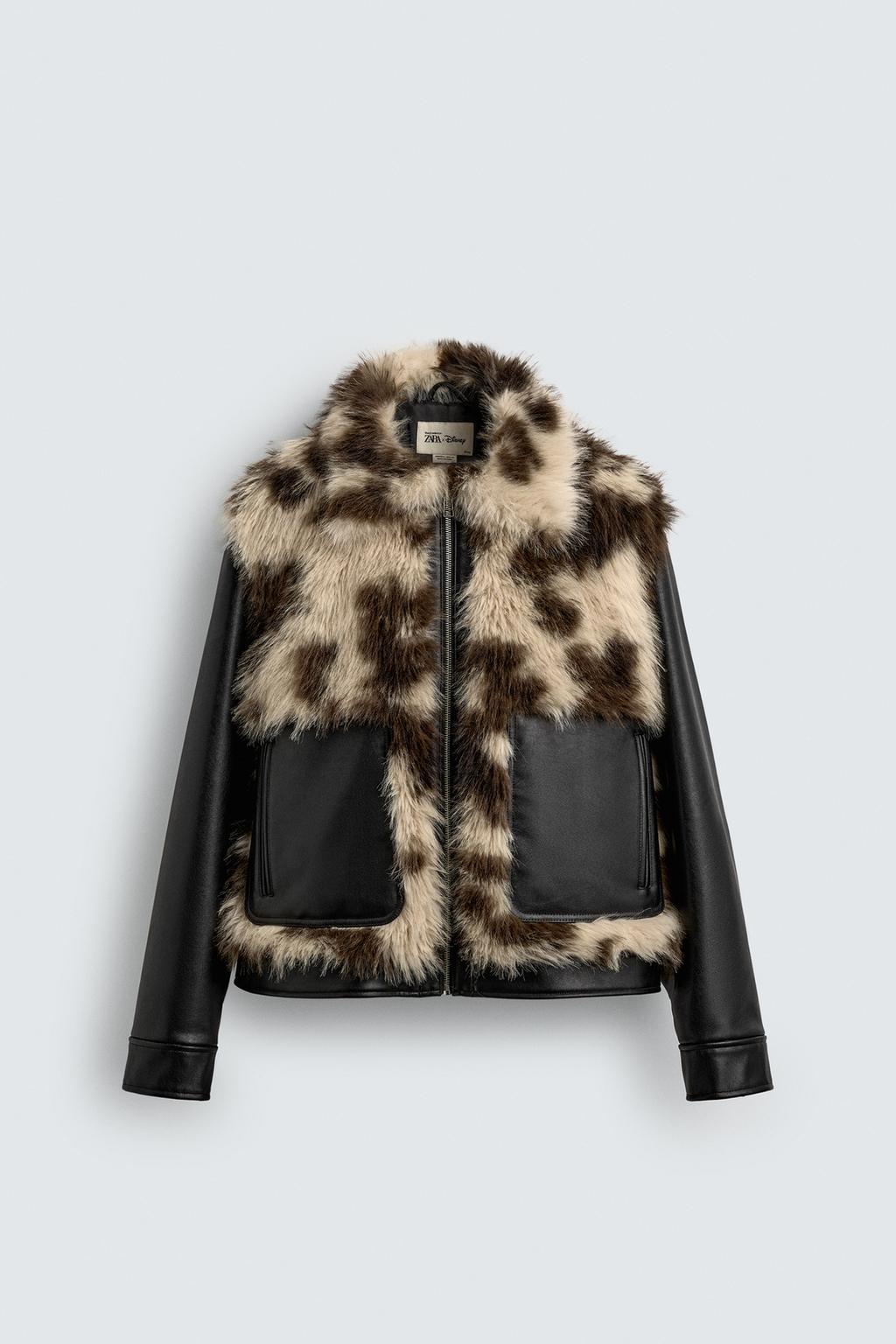 КУРТКА ИЗ ИСКУССТВЕННОЙ КОЖИ С КОНТРАСТНОЙ ОТДЕЛКОЙ HARRY LAMBERT FOR ZARA X DISNEY