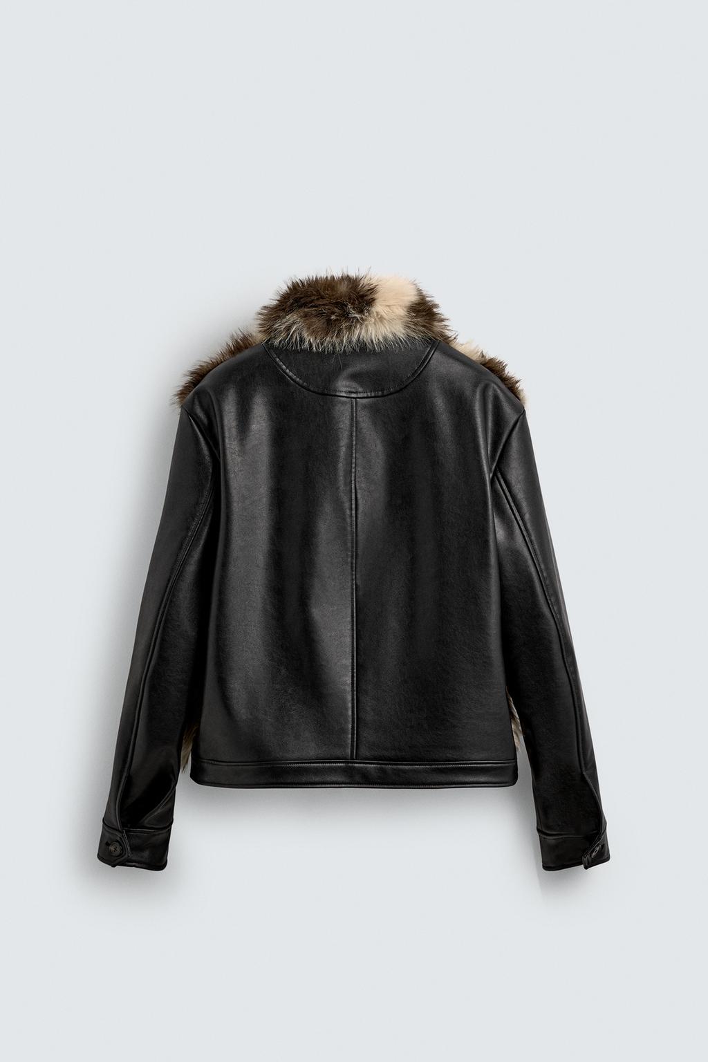 КУРТКА ИЗ ИСКУССТВЕННОЙ КОЖИ С КОНТРАСТНОЙ ОТДЕЛКОЙ HARRY LAMBERT FOR ZARA X DISNEY
