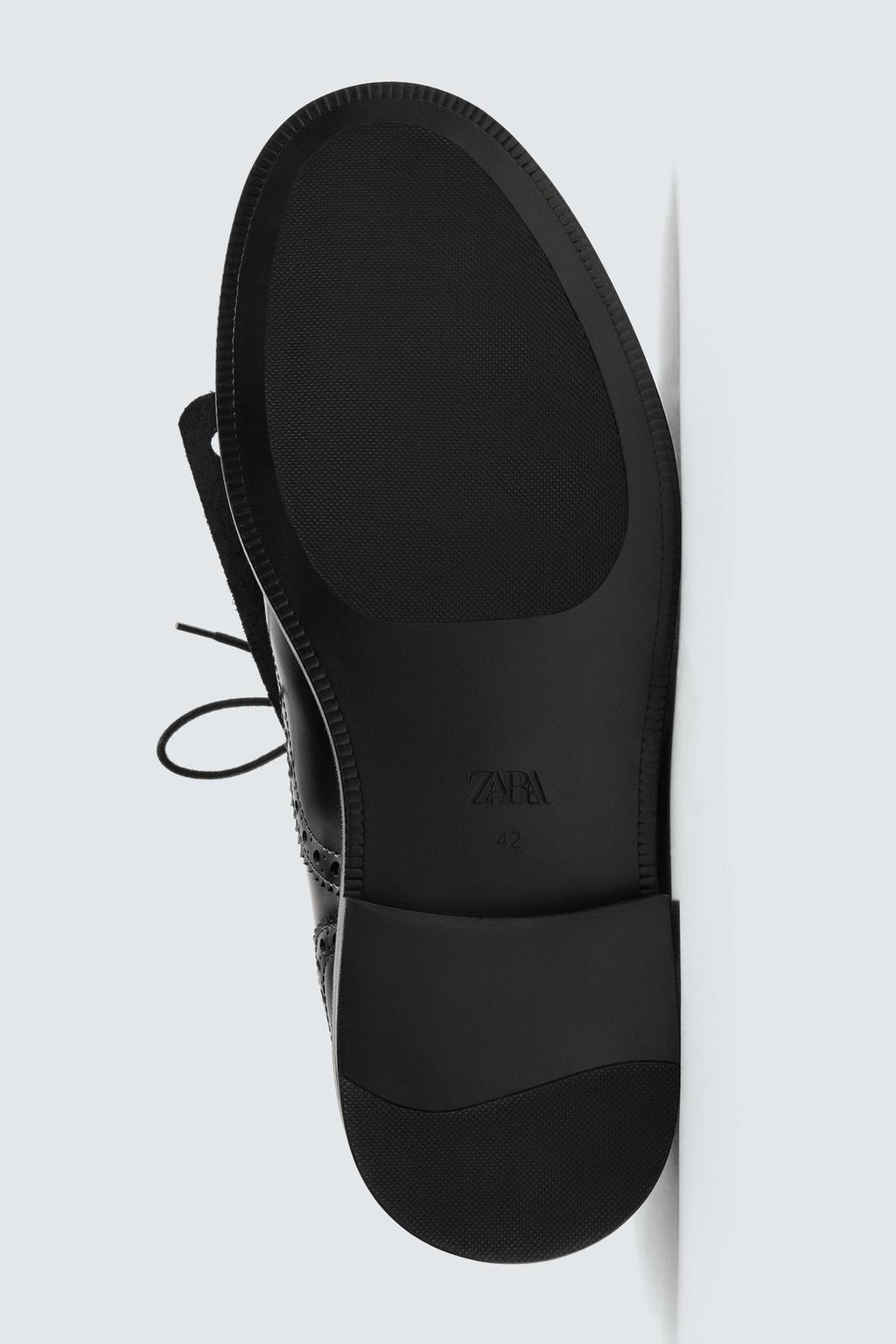 Zara Кожаные туфли harry lambert for zara x disney - Цвет черный