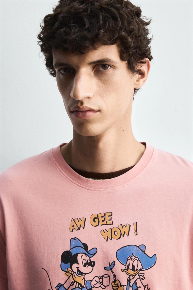 Футболка х mickey + donald харри ламберт для zara x disney