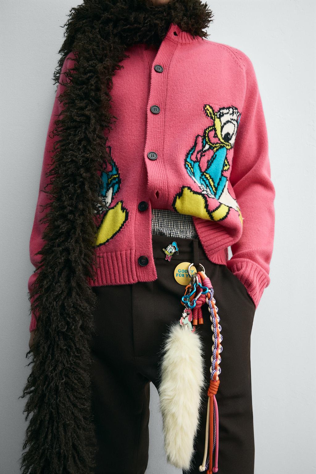 ШЕРСТЯНОЙ КАРДИГАН DONALD DUCK HARRY LAMBERT FOR ZARA X DISNEY