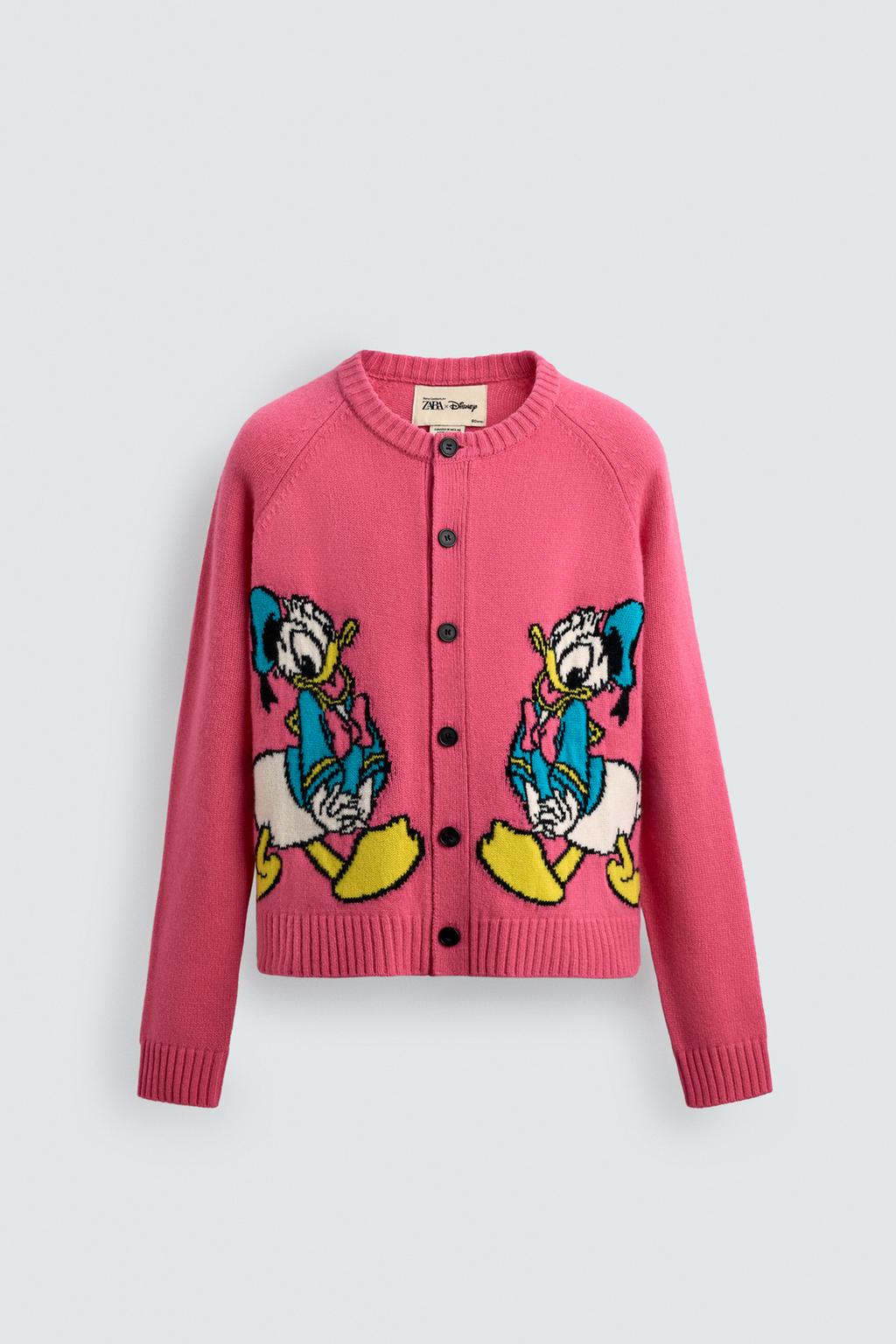 ШЕРСТЯНОЙ КАРДИГАН DONALD DUCK HARRY LAMBERT FOR ZARA X DISNEY