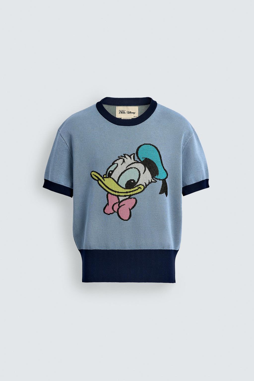 ТРИКОТАЖНАЯ ФУТБОЛКА DONALD DUCK HARRY LAMBERT FOR ZARA X DISNEY