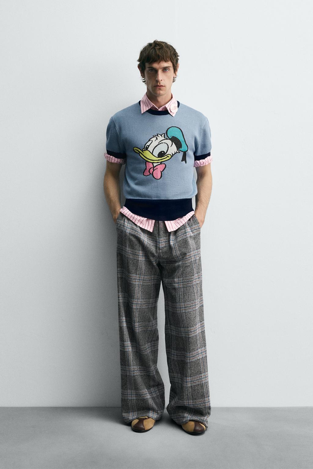ТРИКОТАЖНАЯ ФУТБОЛКА DONALD DUCK HARRY LAMBERT FOR ZARA X DISNEY