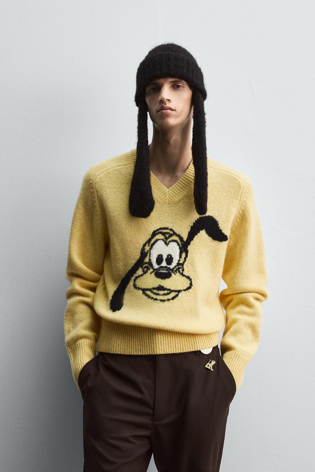 ШЕРСТЯНОЙ ДЖЕМПЕР С ПЛУТО HARRY LAMBERT FOR ZARA X DISNEY