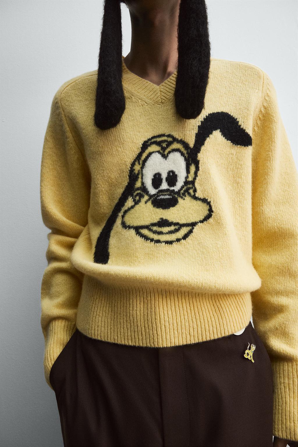 ШЕРСТЯНОЙ ДЖЕМПЕР С ПЛУТО HARRY LAMBERT FOR ZARA X DISNEY