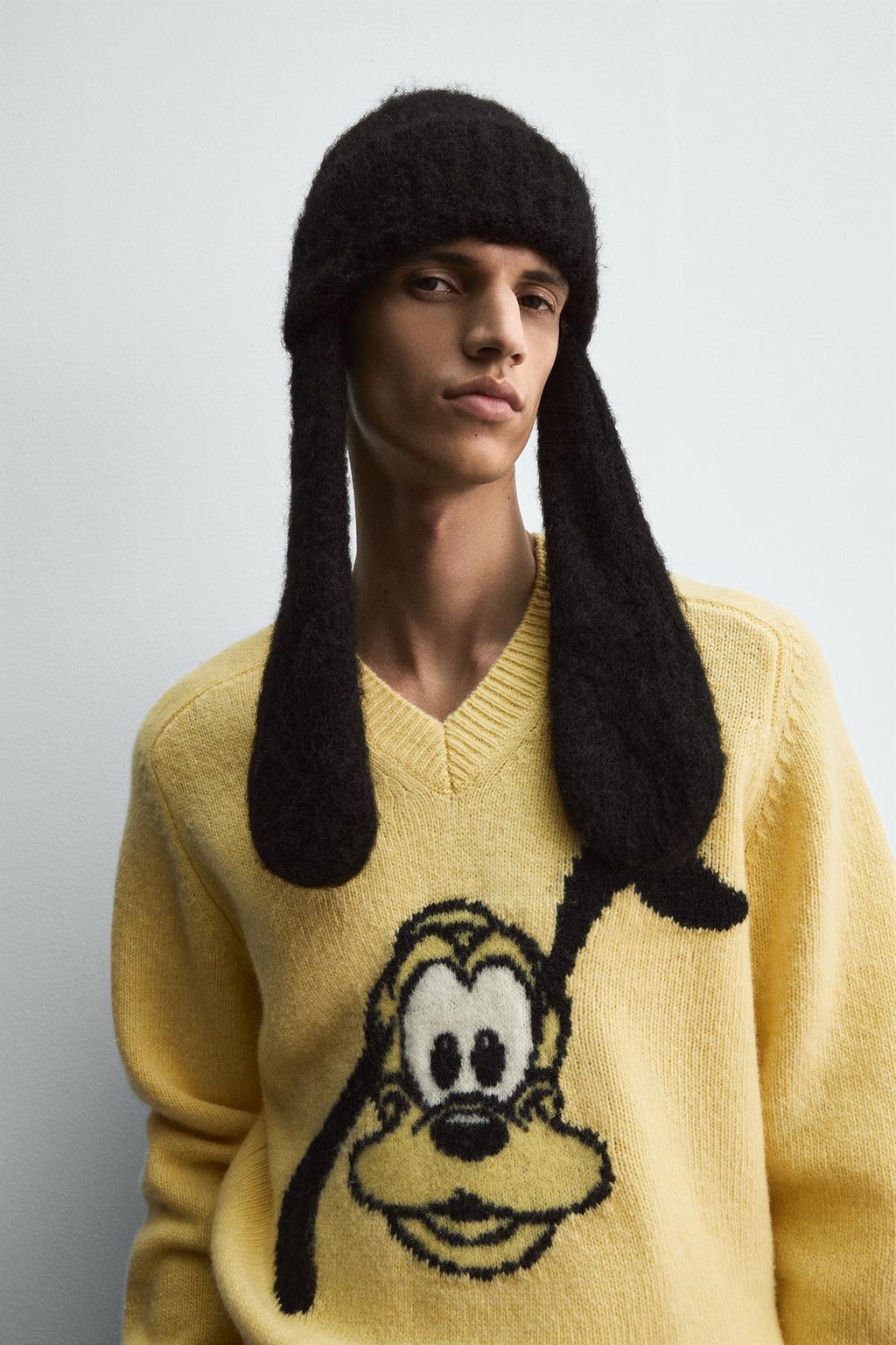 ШЕРСТЯНОЙ ДЖЕМПЕР С ПЛУТО HARRY LAMBERT FOR ZARA X DISNEY