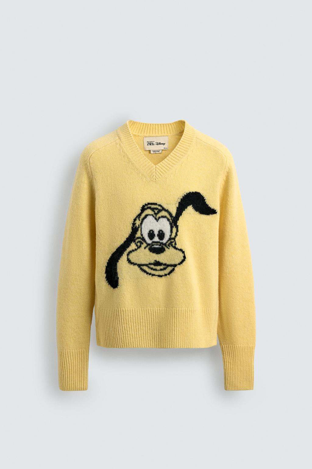 ШЕРСТЯНОЙ ДЖЕМПЕР С ПЛУТО HARRY LAMBERT FOR ZARA X DISNEY
