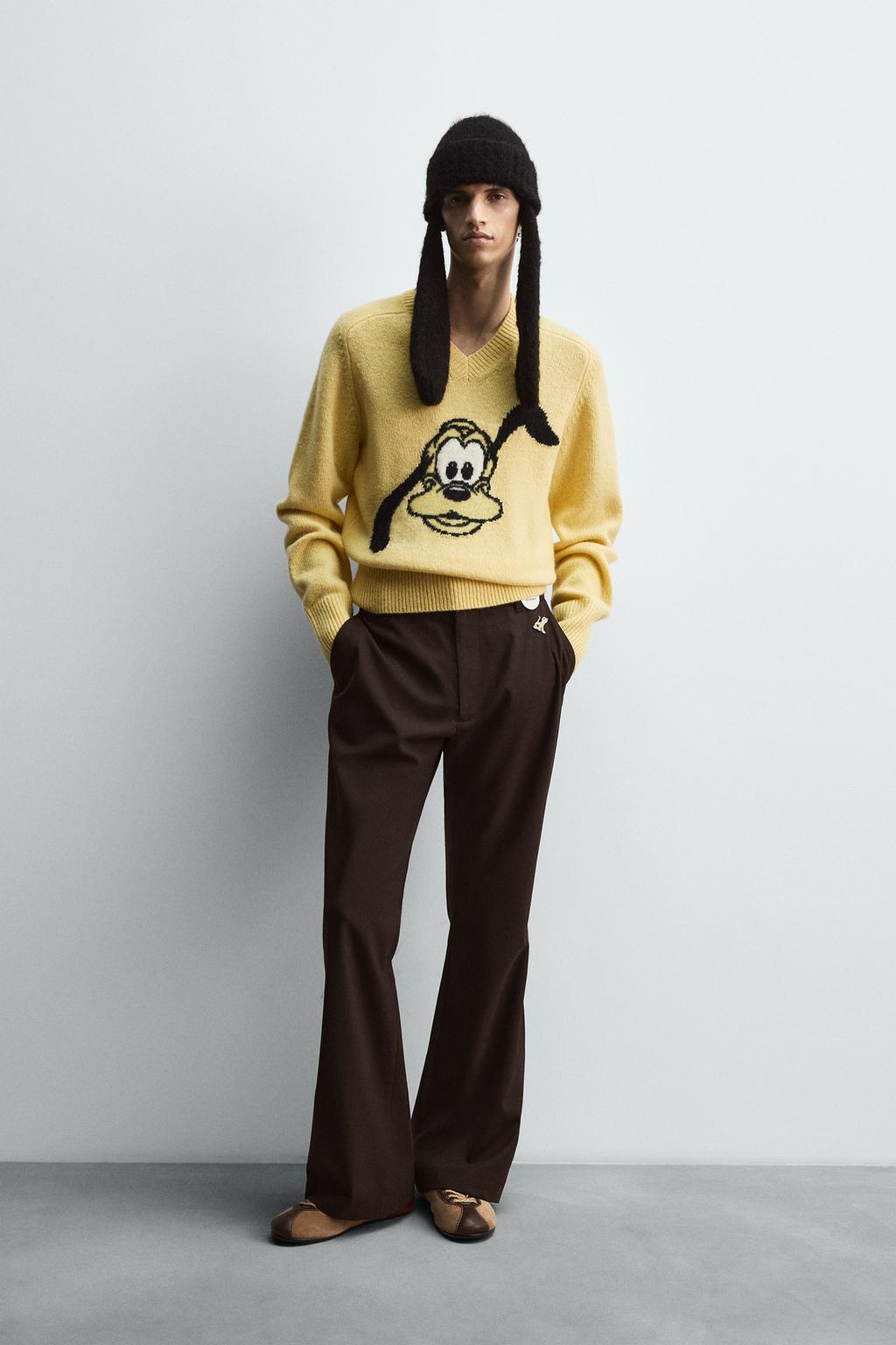 ШЕРСТЯНОЙ ДЖЕМПЕР С ПЛУТО HARRY LAMBERT FOR ZARA X DISNEY