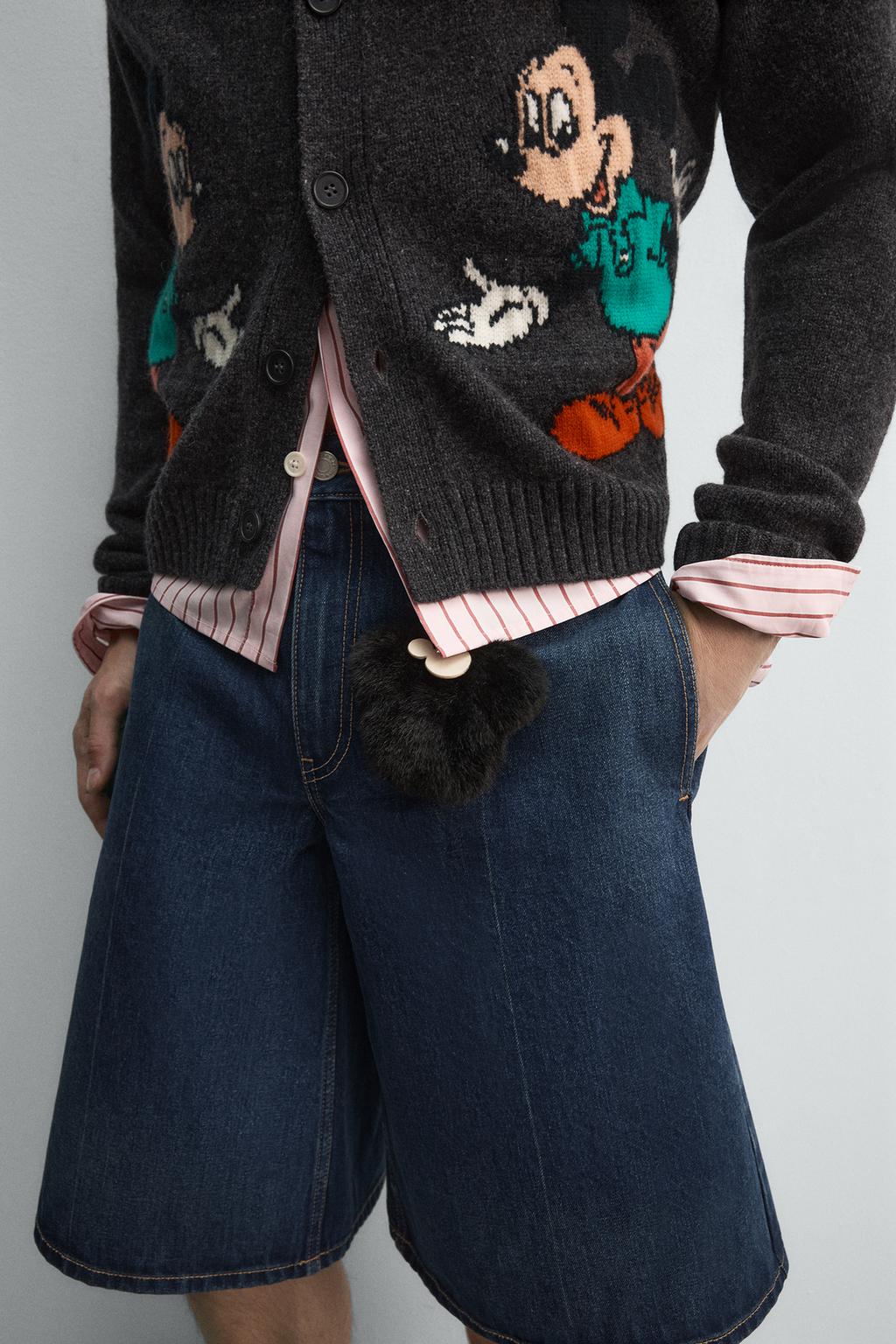 ДЖИНСОВЫЕ ШОРТЫ-БЕРМУДЫ HARRY LAMBERT FOR ZARA X DISNEY
