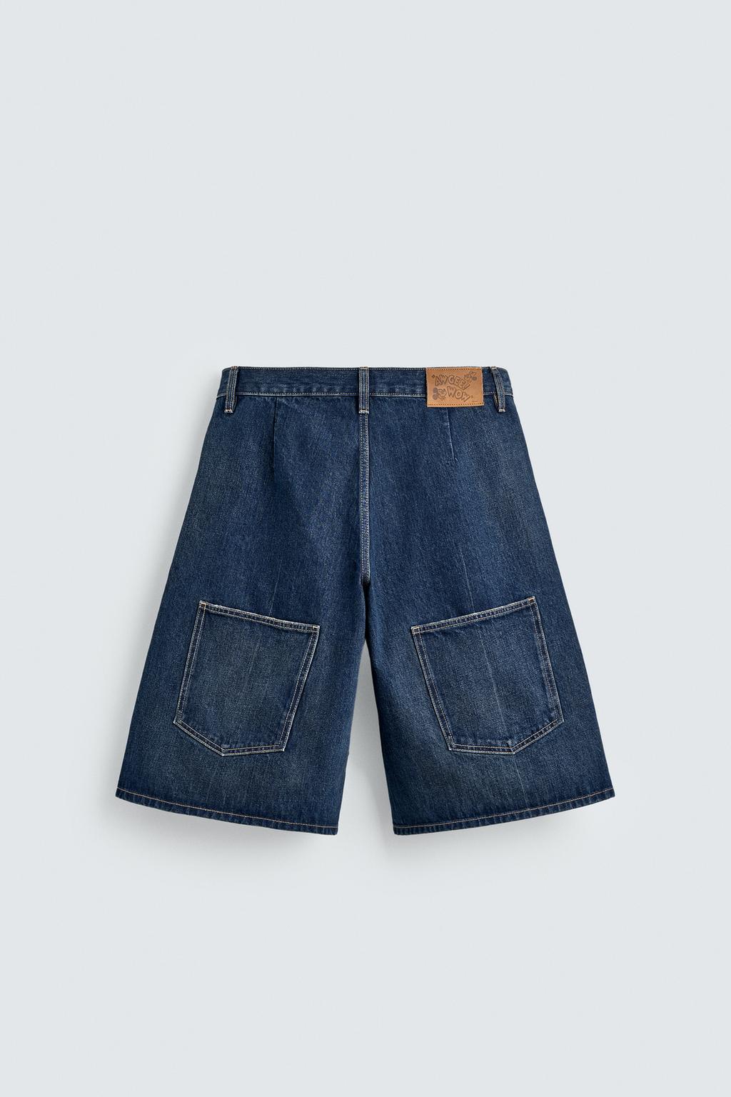 ДЖИНСОВЫЕ ШОРТЫ-БЕРМУДЫ HARRY LAMBERT FOR ZARA X DISNEY
