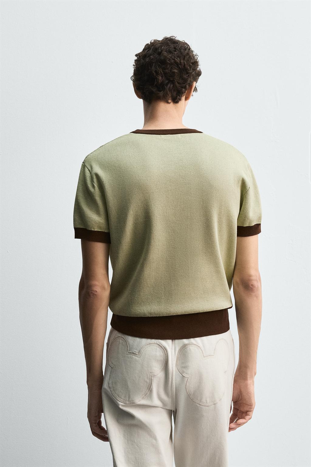 ВЯЗАНАЯ ФУТБОЛКА MICKEY MOUSE HARRY LAMBERT FOR ZARA X DISNEY