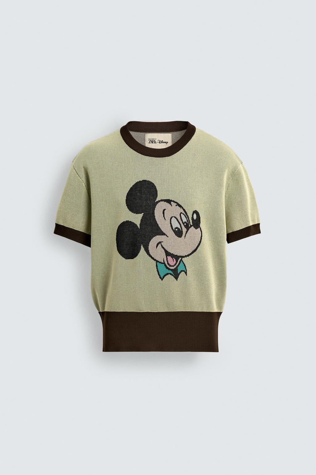 ВЯЗАНАЯ ФУТБОЛКА MICKEY MOUSE HARRY LAMBERT FOR ZARA X DISNEY