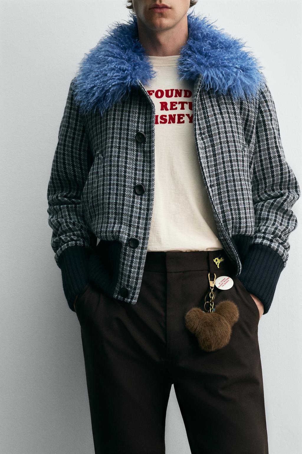 БОМБЕР В КЛЕТКУ С КОМБИНИРОВАННОЙ ОТДЕЛКОЙ HARRY LAMBERT FOR ZARA X DISNEY