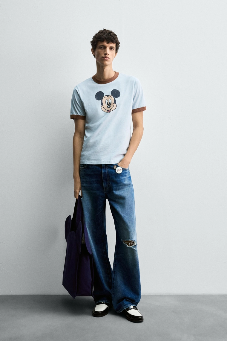 Футболка mickey mouse harry lambert для zara x disney