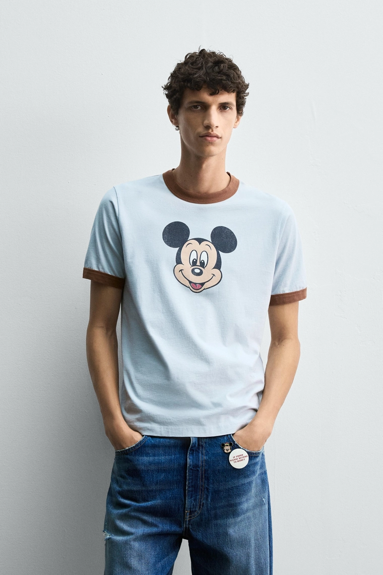 Футболка mickey mouse harry lambert для zara x disney