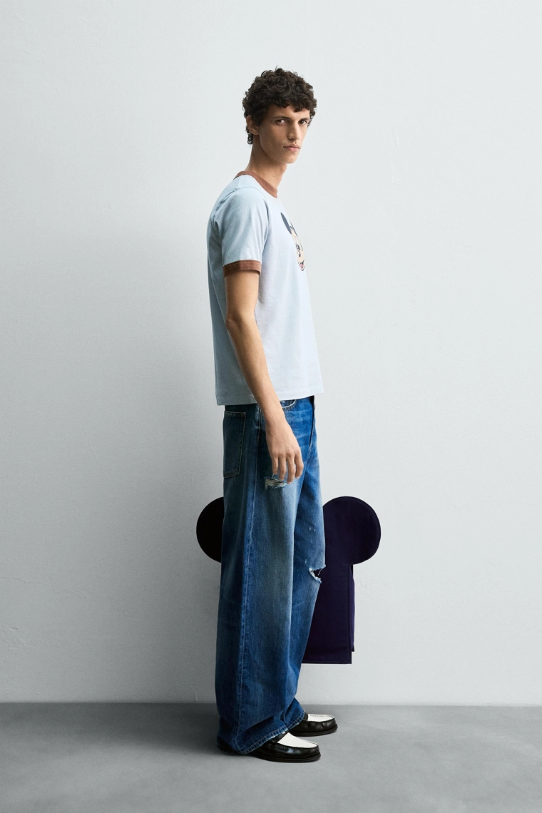 Футболка mickey mouse harry lambert для zara x disney