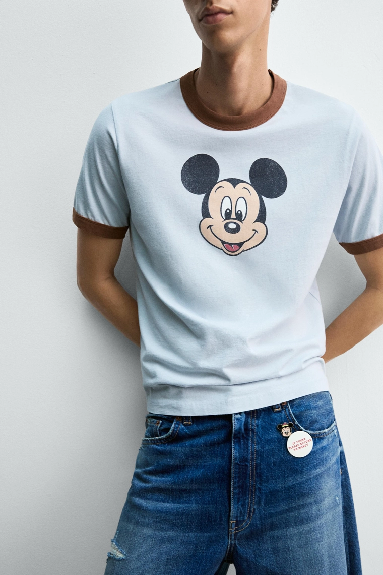 Футболка mickey mouse harry lambert для zara x disney