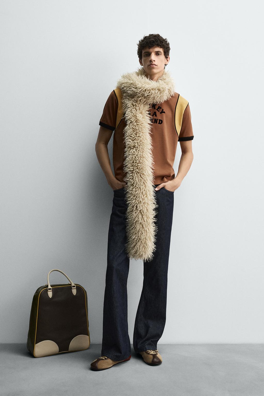 ФУТБОЛКА С КОНТРАСТНОЙ НАДПИСЬЮ HARRY LAMBERT FOR ZARA X DISNEY