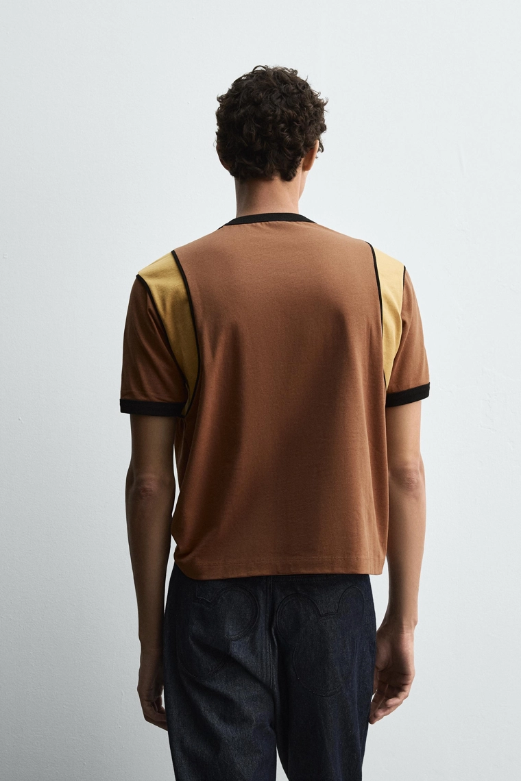 Футболка harry lambert для zara x disney с контрастным текстом