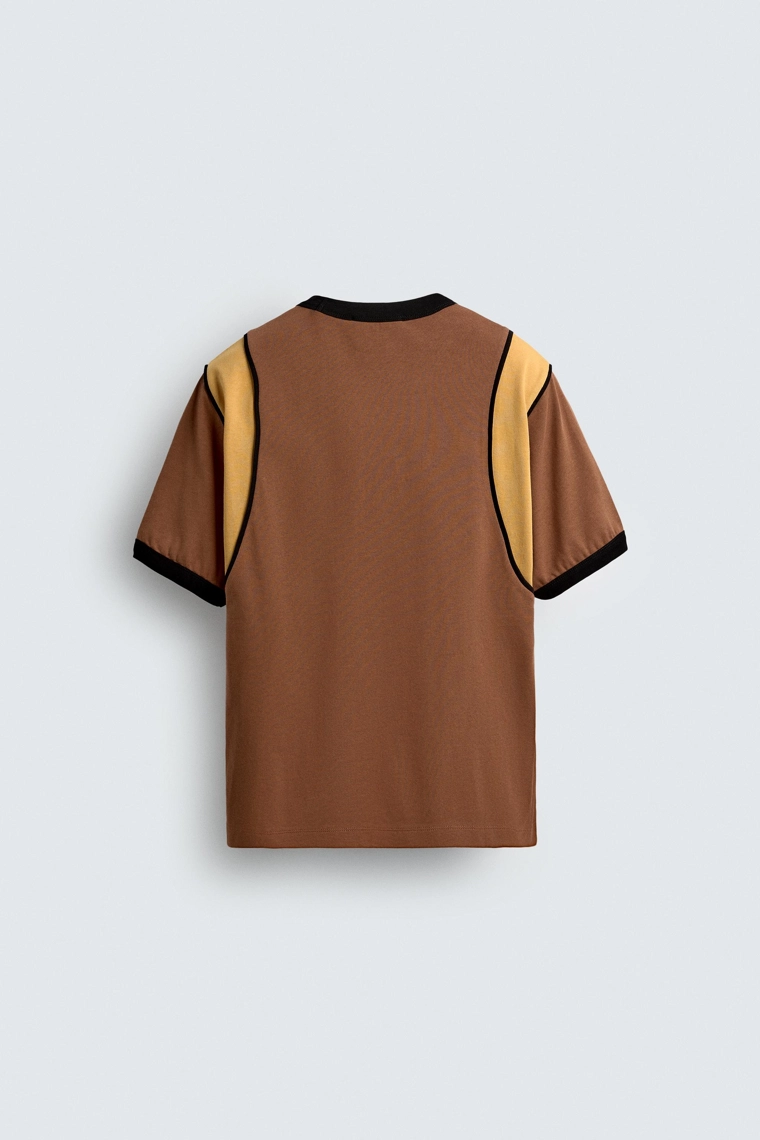Футболка harry lambert для zara x disney с контрастным текстом