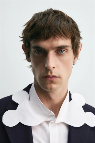 Рубашка с воротником в форме силуэта микки мауса HARRY LAMBERT FOR ZARA X DISNEY- Заказать в России