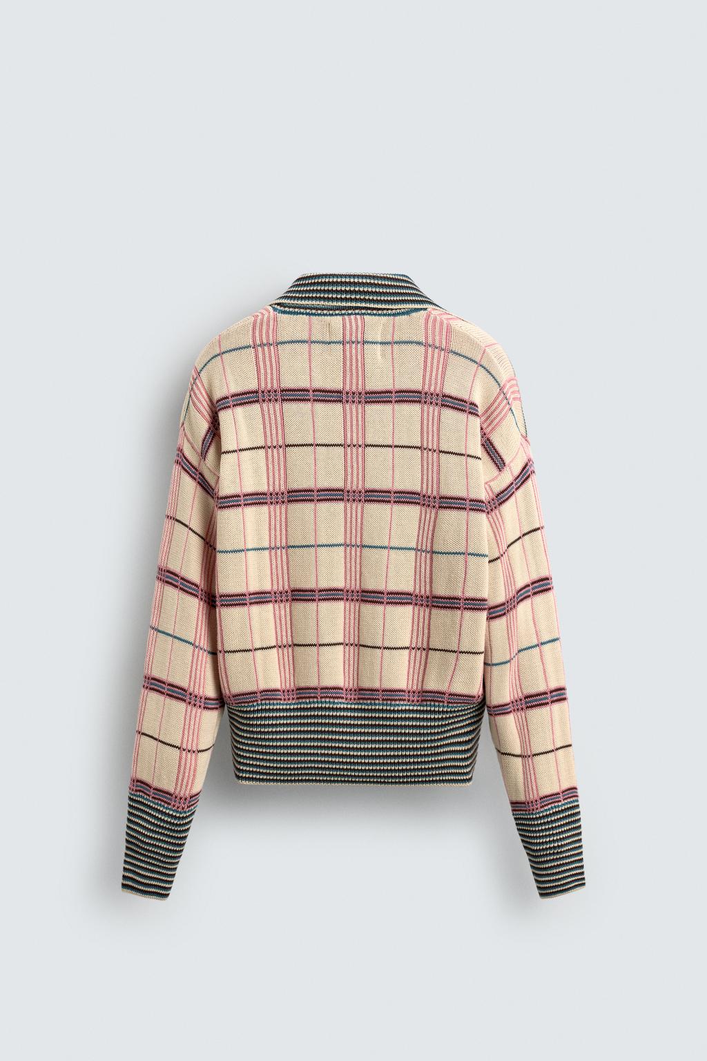 ЖАККАРДОВОЕ ТРИКОТАЖНОЕ ПОЛО В КЛЕТКУ HARRY LAMBERT FOR ZARA X DISNEY