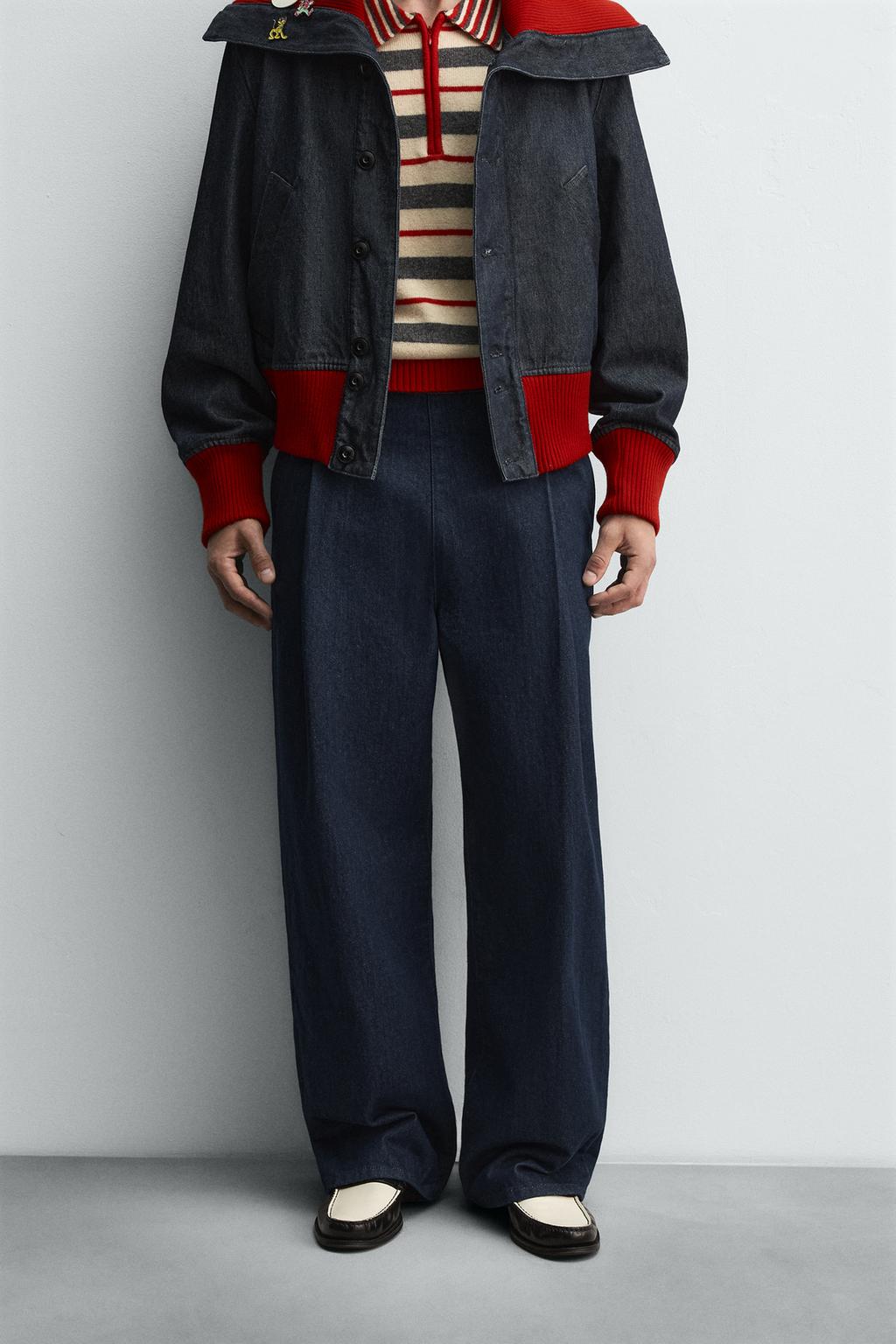 ДЖИНСОВЫЕ БРЮКИ ШИРОКОГО КРОЯ HARRY LAMBERT FOR ZARA X DISNEY