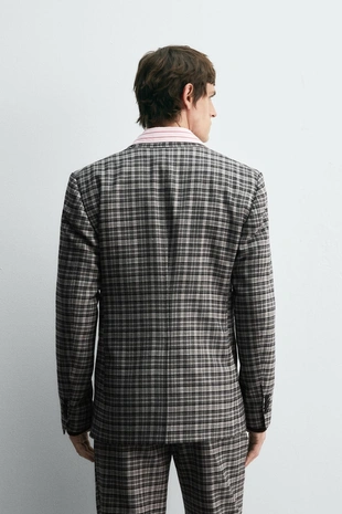 Клетчатый костюмный блейзер HARRY LAMBERT FOR ZARA X DISNEY- Заказать в России