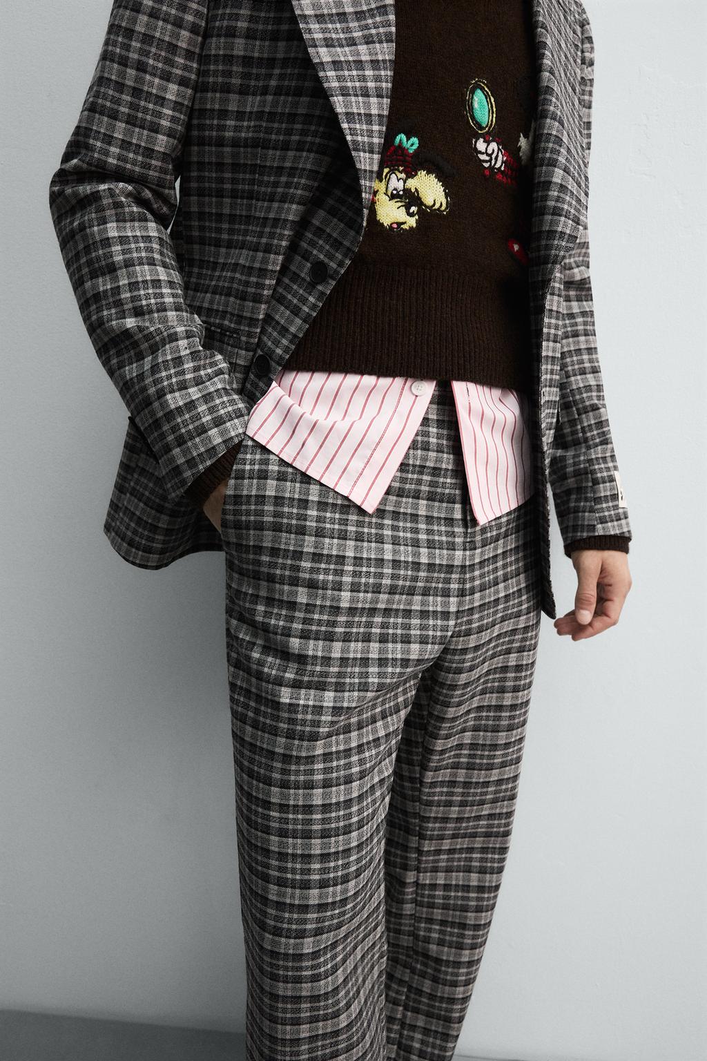 БРЮКИ В КЛЕТКУ HARRY LAMBERT FOR ZARA X DISNEY