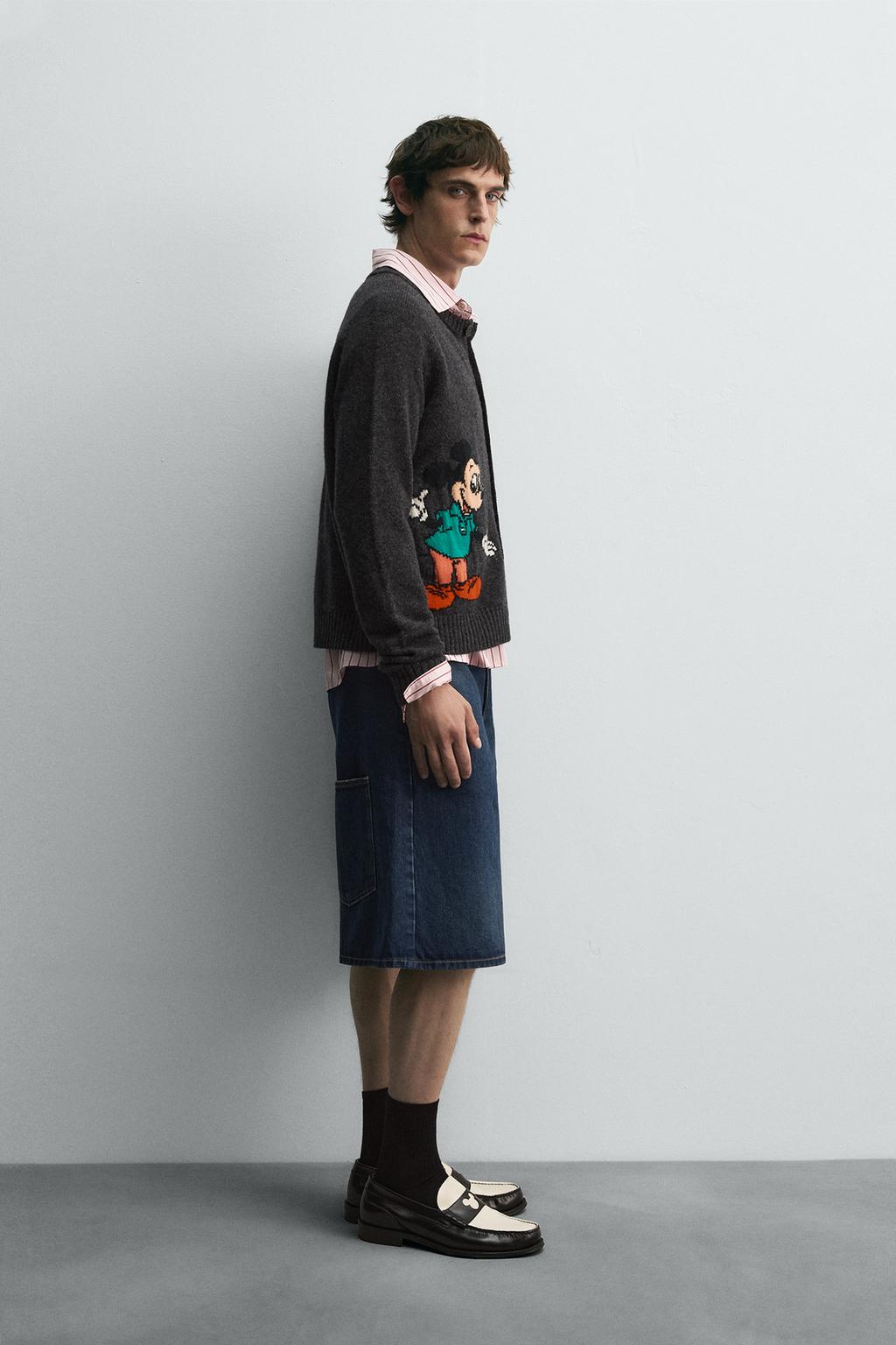ШЕРСТЯНОЙ КАРДИГАН MICKEY MOUSE HARRY LAMBERT ДЛЯ ZARA X DISNEY