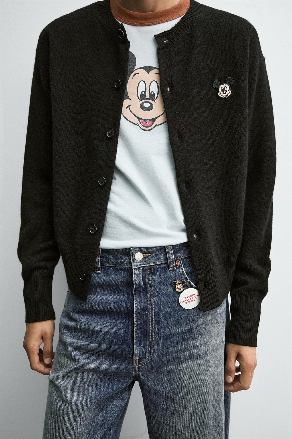 КАРДИГАН С НАШИВКОЙ MICKEY MOUSE HARRY LAMBERT FOR ZARA X DISNEY