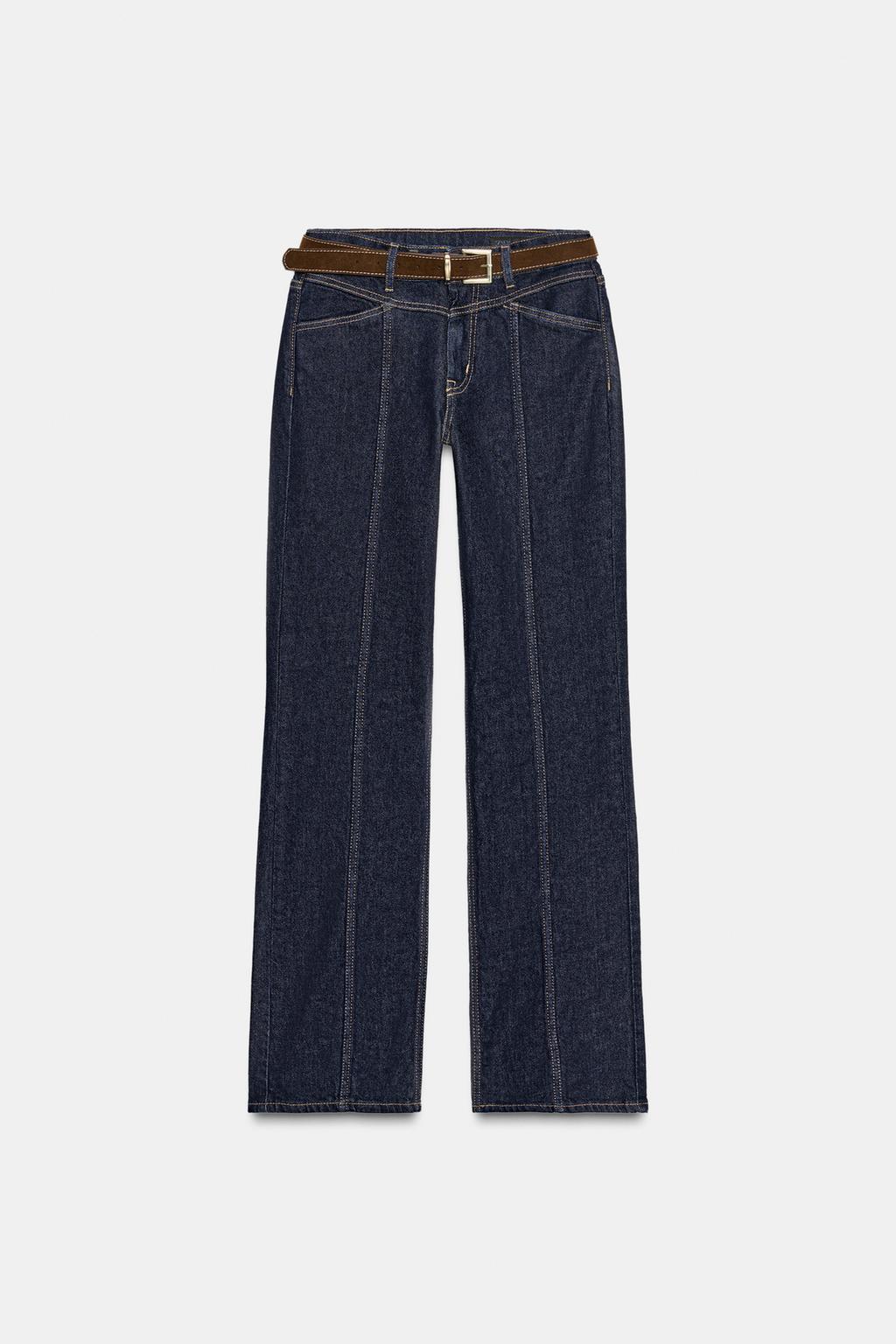 ДЖИНСЫ STRAIGHT SLIM СО СРЕДНЕЙ ПОСАДКОЙ И РЕМНЕМ Z1975