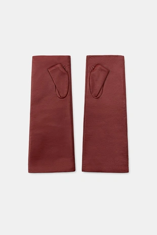 Митенки из 100% кожи- Заказать в России