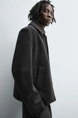 Бархатная куртка классического кроя- Заказать в России