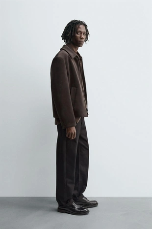 Бархатная куртка классического кроя