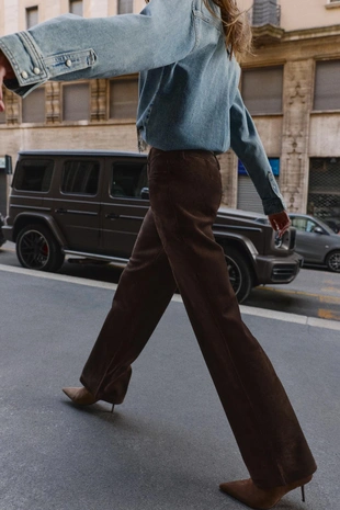 Брюки под замшу- Заказать в России