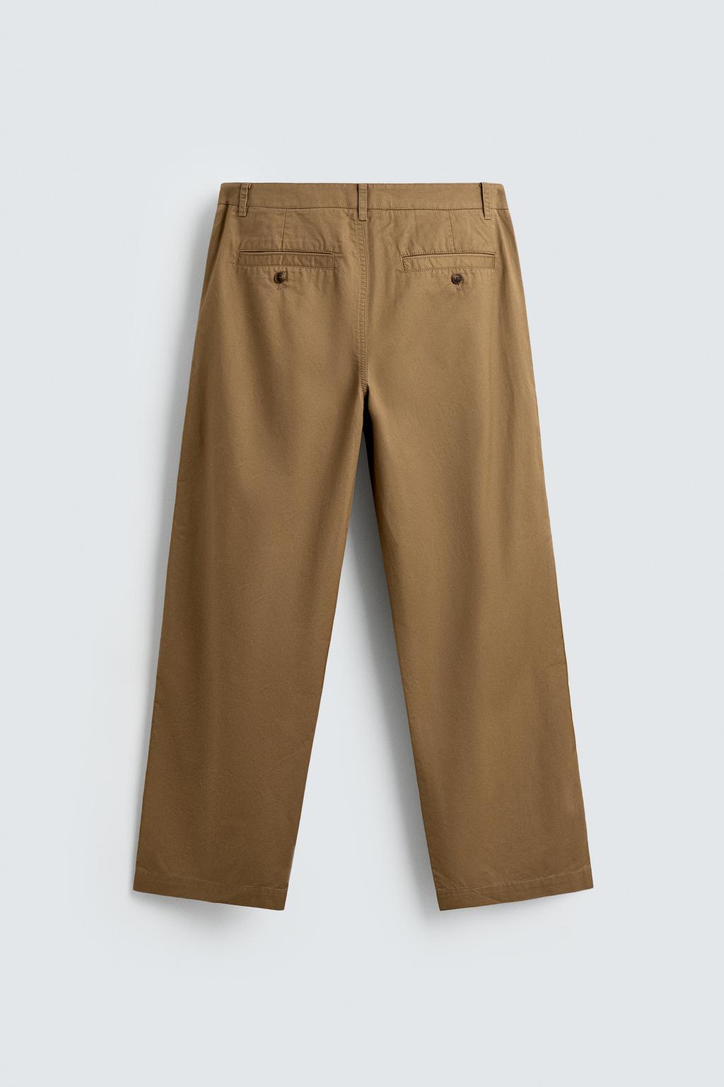 БРЮКИ ЧИНОС RELAXED FIT СО СКЛАДКАМИ