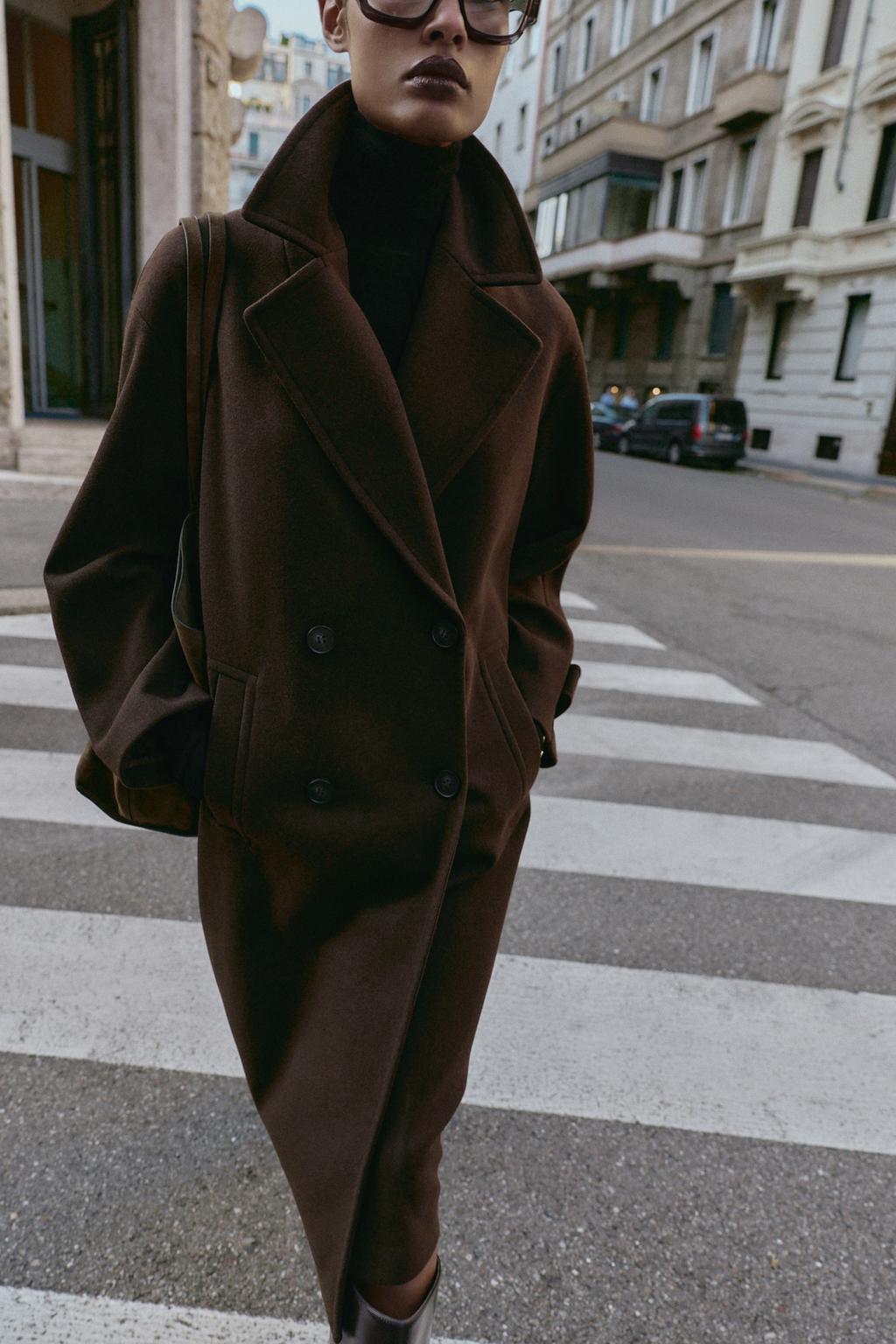 ПАЛЬТО OVERSIZE ИЗ МЯГКОЙ ТКАНИ