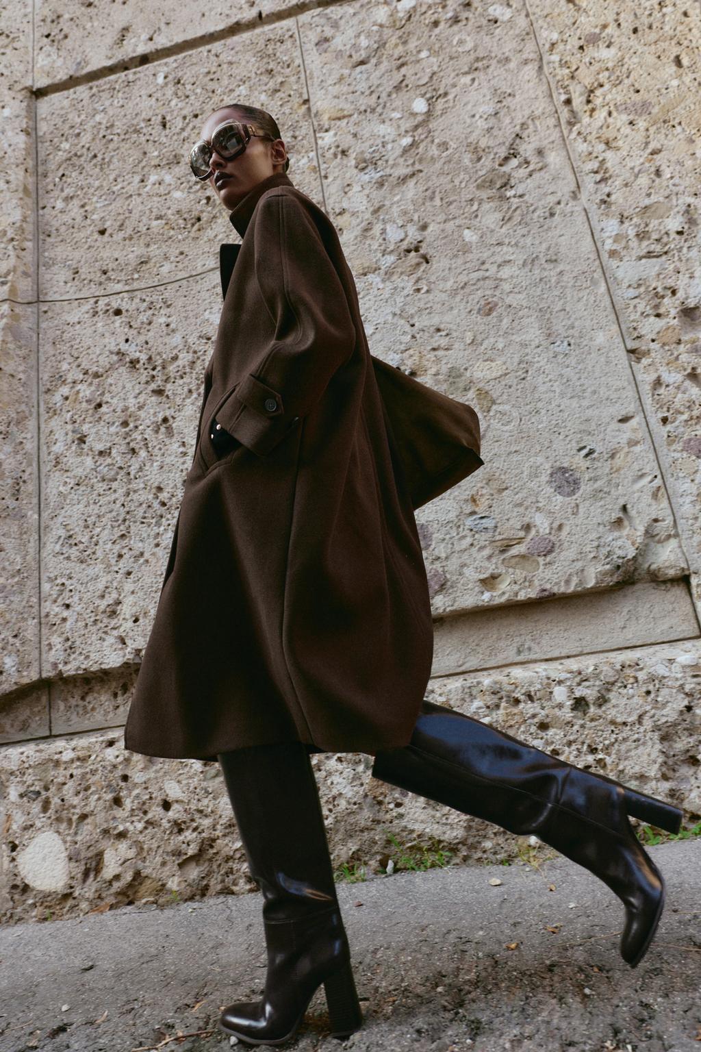 ПАЛЬТО OVERSIZE ИЗ МЯГКОЙ ТКАНИ