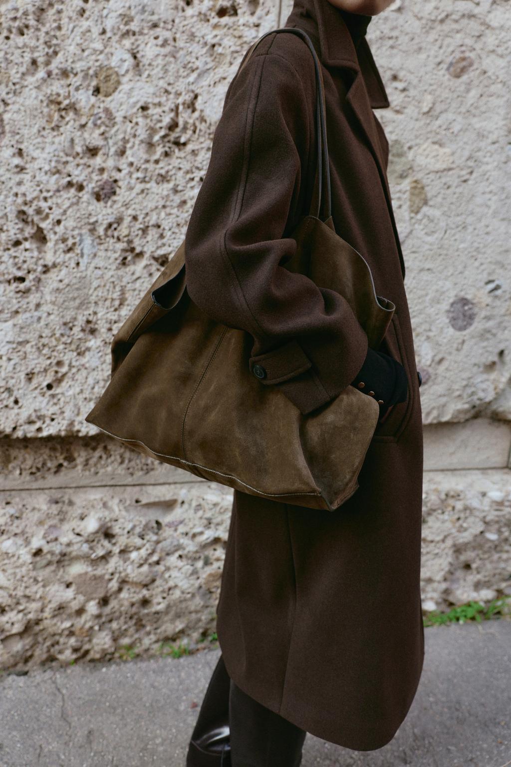 ПАЛЬТО OVERSIZE ИЗ МЯГКОЙ ТКАНИ